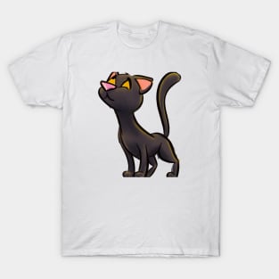 Cute Black Panther Drawing T-Shirt